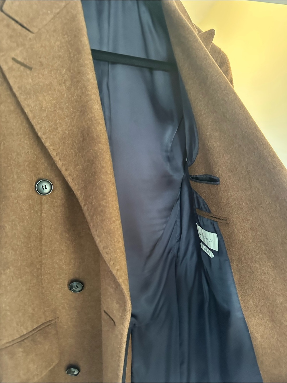 Suitsupply Cashmere Double-Breasted Top Coat - Picture 10 of 11